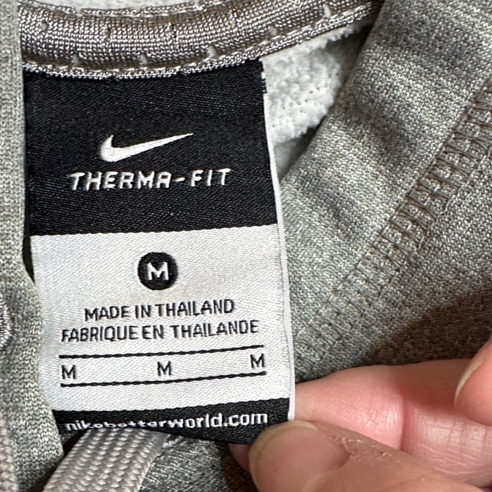 Nike Therma-Fit Pullover Hoodie, Grey Size M - Picture 3 of 5